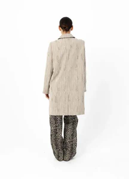 TEXTURED LONG COAT