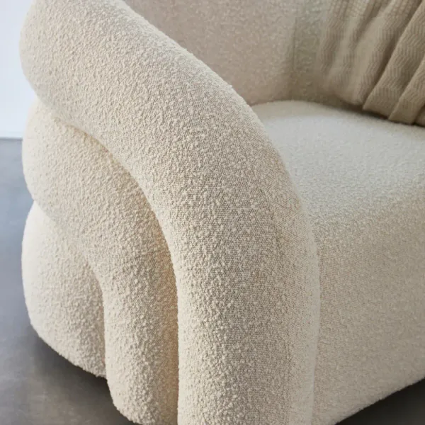 Swivel armchair Vittorio, white