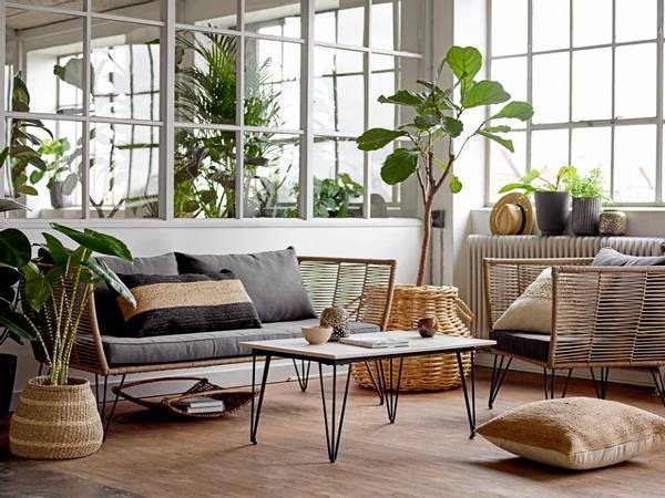 MUNDO LOUNGE SOFA | BRUN | METALL